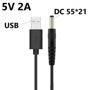 5V 9V 12V 1A 2A USB A 타입 DC 55x21 4x1.7 3.5x1.35mm 잭 플러그 연장 충전 케이블 공급 커넥터