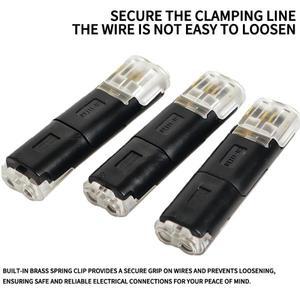 납땜 없는 2핀 LED 케이블 커넥터 50쌍 절연 피어싱  분리 플러그 터미널 조명 설치용