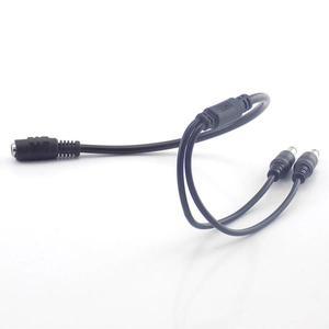 12v DC 1 암 2 수 커넥터 분배기 플러그 케이블 Cctv 카메라 감시 L19 용 호환 5.5mm x 2.1mm Dc 전원