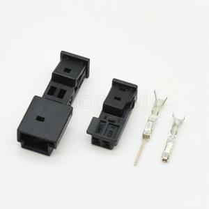 2핀 9-968554-1 3-1452577-1 검정색 자동차 차량용 호환 도어 라이트 소켓 오디오 트위터 플러그