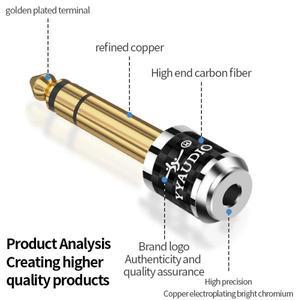 헤드폰 앰프 기타용 호환  6.5mm 남성 - 여성 스테레오 오디오 어댑터