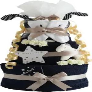 기저귀 케이크 실험실 랄프 로렌 베이비 샤워 이마바리 타월 유기농 면 3단 소년 소녀 개인 맞춤 자수 선물