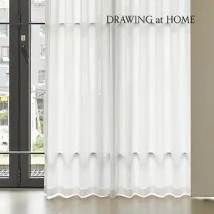 미스트 쉬어 커튼 크림화이트