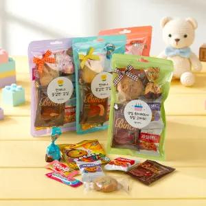 리본 지퍼백 8종 포장간식 1호 어린이날 체육대회 단체 선물 학교 행사 유치원