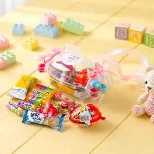 화이트데이 선물 캔디목걸이 8종 간식 단체 개별포장 핑크리본