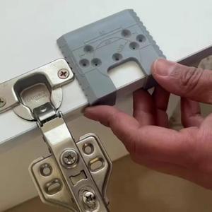 자석 힌지  설치 캐비닛 도어 포지셔닝 부품 목공 패널 지그 도구 -  개방 고정 플레이트