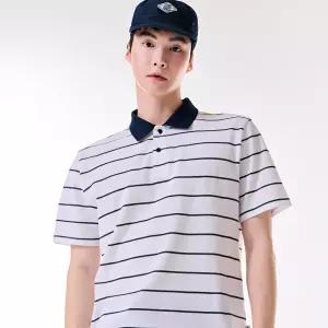 [체이스컬트] [2ccolor] 남자 피케 카라 반팔 스트라이프티