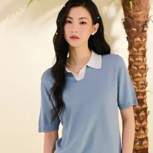 [체이스컬트] [3color] 여자 오픈카라 니트