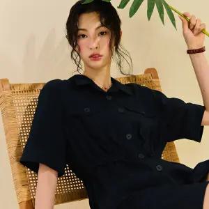 [체이스컬트] [2color] 여자 허리밴딩 반팔셔츠