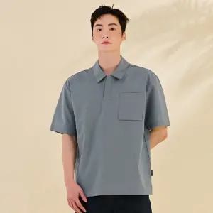 [체이스컬트] [2color] 남자 반오픈 반팔셔츠