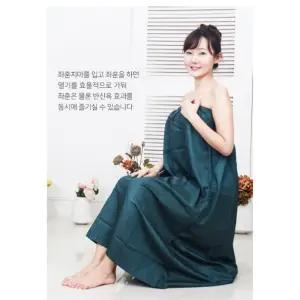 열기보존 땀복 반신욕가운 방수 좌훈치마 건강 출산 임산부