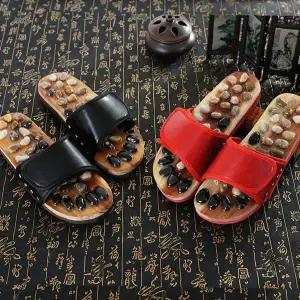 발 지압 자갈 천연석 마사지 슬리퍼 혈액순환 건강 발바닥 지압 실내화 건강 슬리퍼