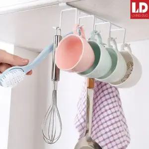 딱걸렸어 멀티 컵걸이 화이트 컵걸이 컵보관 주방걸이 행주걸이 다용도걸이 조리도구걸이