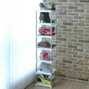 신발장 겸용 조립식 7단 선반 정리 활용 하이힐 2배