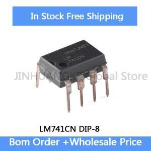 ~10-100개 LM741CN 연산 증폭기 보상형 IC DIP-8 칩  100% 품질