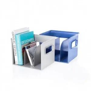 (색상 그레이)심플한 사무 용품 네오 책꽂이3단 42120 데스크 정리 파일 서류꽂이 정리함