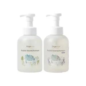 오가베베 아기 바디워시 샴푸 500ml 라벤더향1개+스피아민트향1개(총2개)