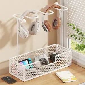 데스크 테리어 책상 헤드폰 화장품 정리함 수납함