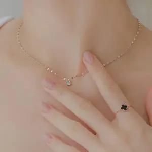 [제이로렌]제이로렌 14k 레브라도 원석 로즈골드 목걸이 G0270