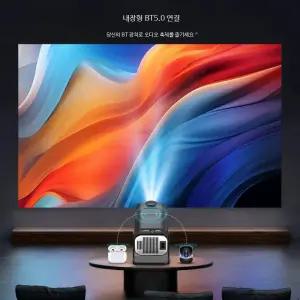 4K 안드로이드 11 네이티브 1080P HY320 듀얼 Wifi6 BT5.0 시네마 휴대용 프로젝터 업그레이드 HY300