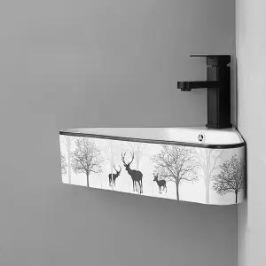 코너 구석 삼각 세면대 좁은곳 틈새 모서리 소형 미니