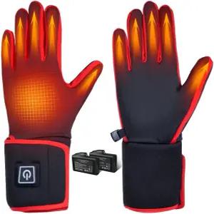 구세주 열선 장갑 라이너 전기 얇은 잔여 전력 디스플레이 충전식 손난로 겨울철 운전 스키 달리기 자전거
