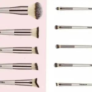 10종 화장 브러쉬 세트 휴대용 메이크업 브러쉬 세트 아이 치크