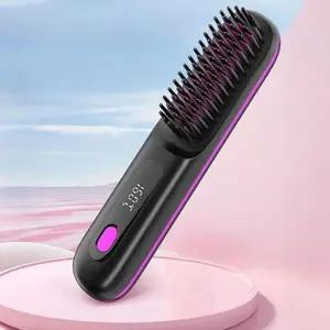 무선온도조절 매직콤보 브러쉬 고데기세트 파우치포함