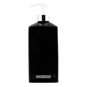 모던 깔끔한 도자기 펌프형 리필용기 (블랙) 샴푸 세제통