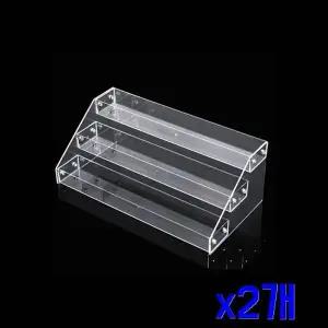 TBZ 아크릴 3단 투명 매니큐어 깔끔 진열대 ver2 x2개