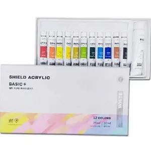 그림용 12색 초보자용 학생용 미술용 용아 물감 아크릴