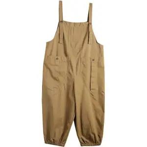 여성 점프슈트 루즈핏 멜빵 9부 카고 오버롤 팬츠 오버핏 멜빵바지 작업복