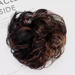 블랙+브라운 머리 올림머리 밴드 당고 똥올림 8p 곱창