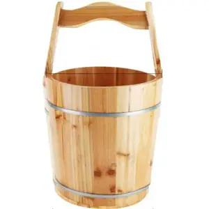 히노끼바가지 온천 스파용 욕조 우드 양동이 대야