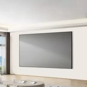 빔 프로젝터 스크린 와이드 거실 캠핑 액자형 벽걸이 고정형