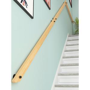 화이트 고정 길이 나무 자기둥 원목핸드레일 벽부형핸드레일 주택 레일 벽걸이형 원목