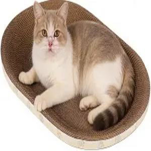 고양이 긁힘 방지 판지 골판지 가구 보호대 위한 대형 놀이 침대 재미있는 질감의 친근한 튼튼한 소재