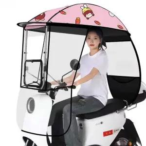 전동스쿠터 바람막이 방풍 차양 노인 전동차 캐노피 덮개