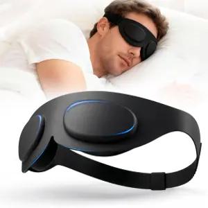 여행용 TSYL 수면 마스크 완전 실리콘 3D 컨투어 건조한 눈 측면 위한 초부드러운 경량 디자인 블랙아웃