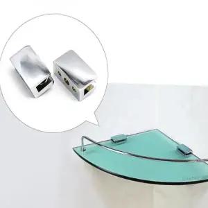 유리선반 강력이중 유리브라켓 코너 욕실선반 유리 고정 욕실