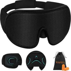 수면 마스크 슈퍼 소프트 3D 컨투어 컵 스트랩 조절 가능한 여성용 100 차단 라이트 편안한 오목 성형 커버