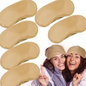 파티 게임용 눈가리개 마스크 커버 수면 6팩 여행용 팀 여성 남성 를 위한 조절 가능한 스트랩이 있는 용품