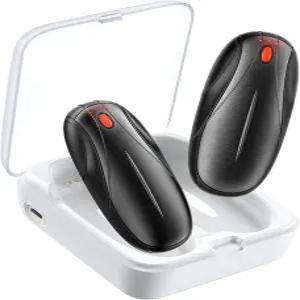 핸드 워머 충전식 2팩 케이스 포함 14000mAh 전기 급속 휴대용 히터 크리스마스 선물 겨울 야외 캠핑 사냥