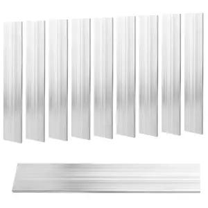 MUKCHAP 10개 1/4 x 2 12 인치 알루미늄 플랫 바 6 50 305mm 6061 플레이트 제작용 재고 산업용