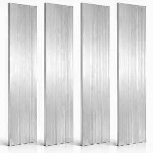 Tlence 4팩 알루미늄 플랫 바 두께 1/4인치 x 너비 3인치 길이 12인치 판 시트 6061 범용 직사각형 스트립