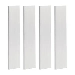 4PCS 알루미늄 플랫 바 - 1/8 3mm x 2 정사각형 재고 12 길이 6061 금속 시트 플레이트 산업용 보호 필름