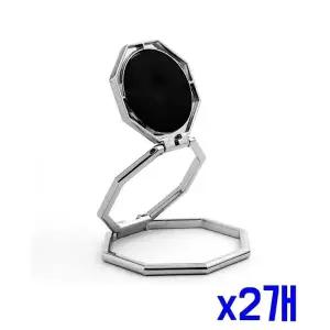 TBZ 간편부착 2단 스마트폰 거치대(다이아) (실버) x2개