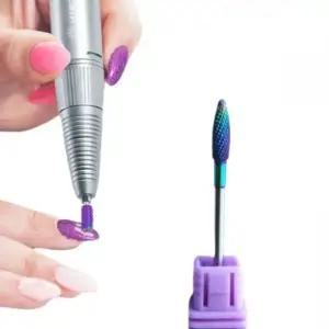 네일 드릴 비트 텅스텐 레인보우 1개 NB01 타입 손톱 미용 도구