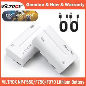 Viltrox NP-F550 모니터 비디오 조명  램프 배터리용 USB 듀얼 충전기가 포함된 리튬