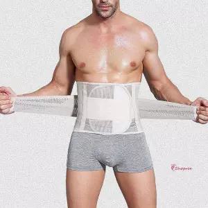 2중 체형보정밴드 복대 바른자세 찍찍이 기능성 메쉬bcd259